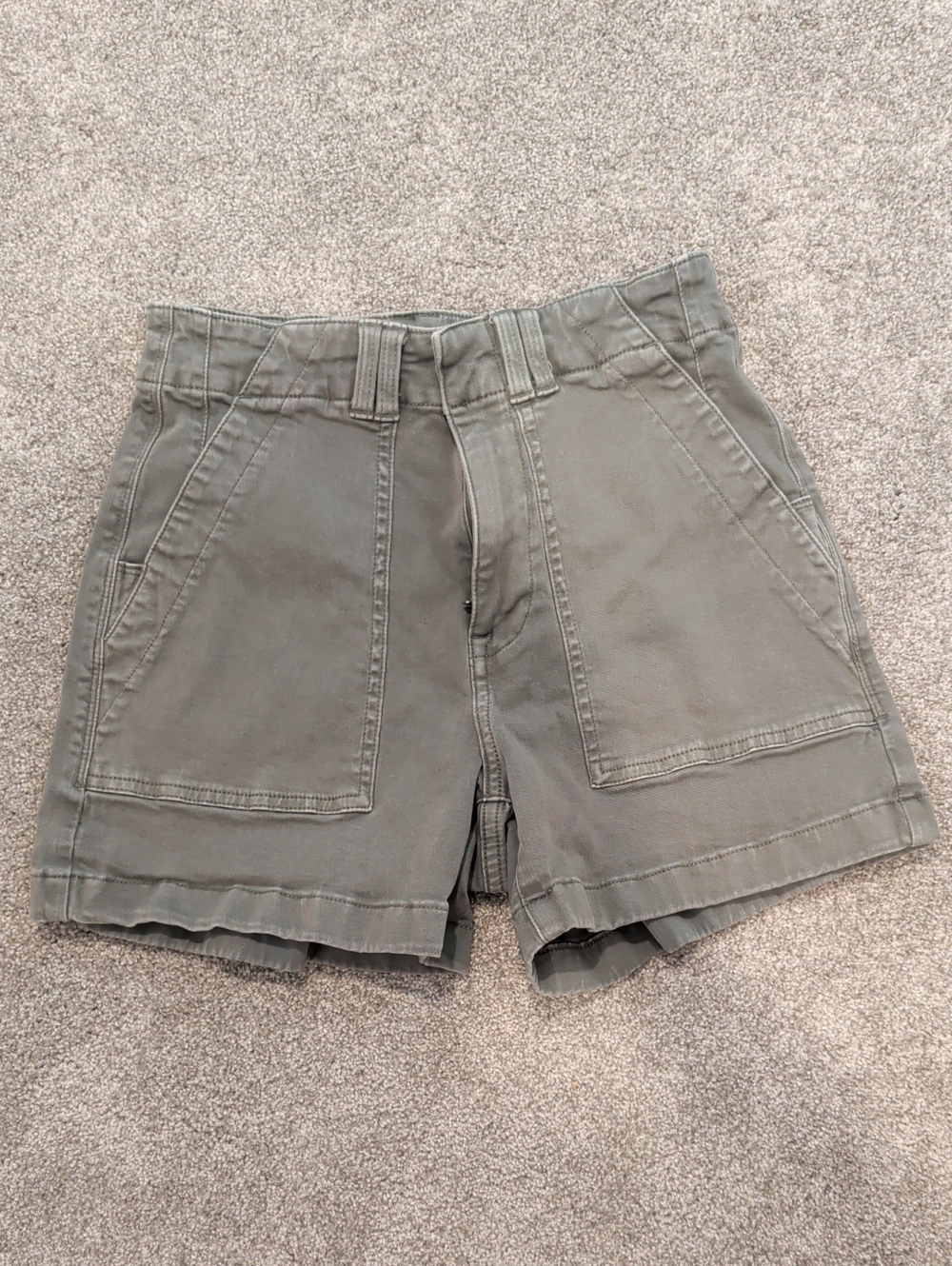 Pistola Olive Green Utility Pocket Shorts